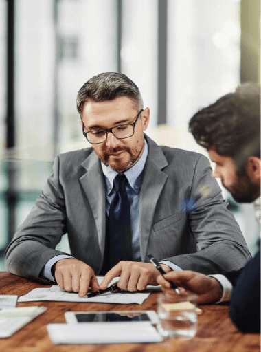 Man working at desk